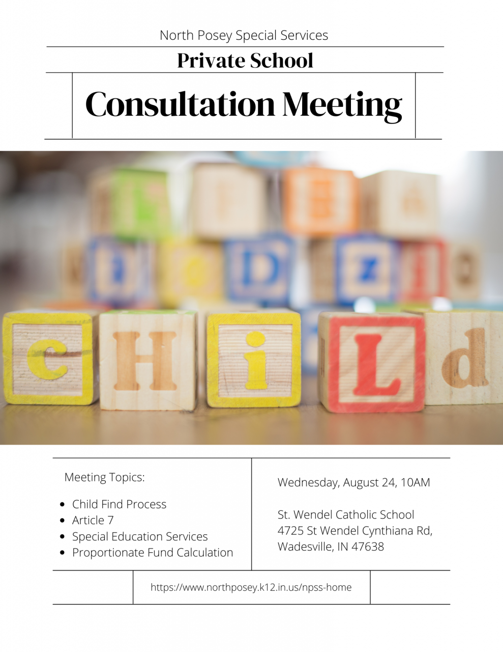 NPSS Private School Consultation Meeting